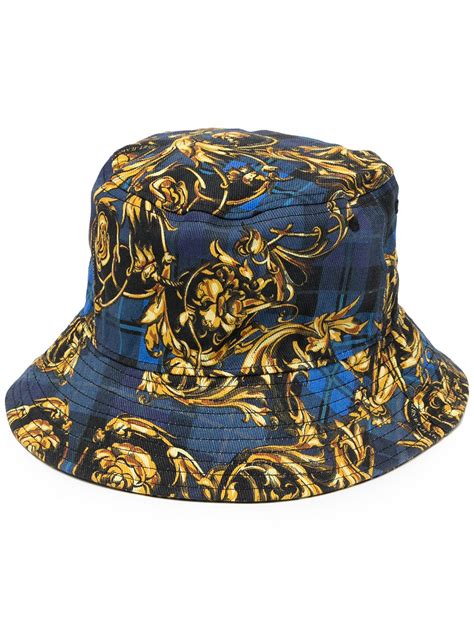 versace bucket hat blue|Versace bucket hat women's.